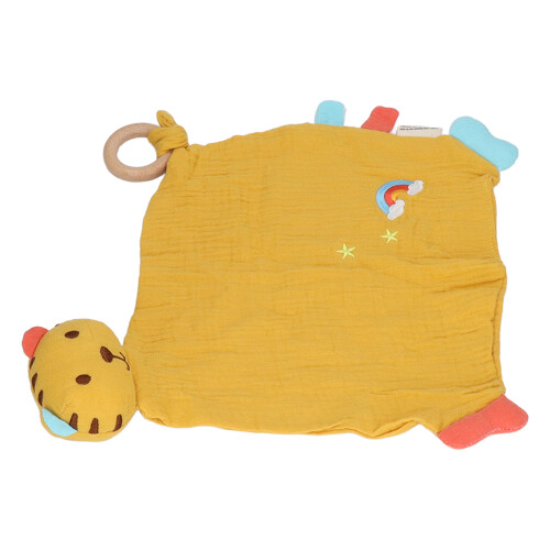 Fabric Cuddle Blanket Cotton Tiger Shape Teether Chewable 2