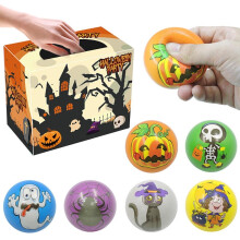 Halloween-Kürbis-Eimer Geist-Drückspielzeug