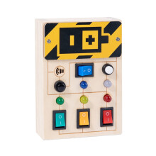 Wooden LED Busy Board Sensory Toy Kids