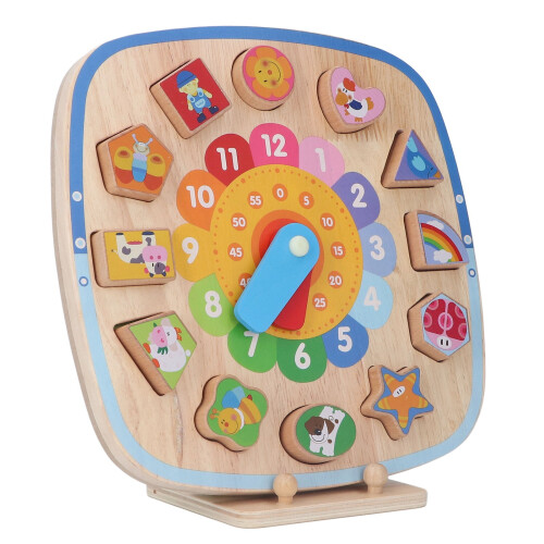 Houten Vormsorteer Klok Leerling 1