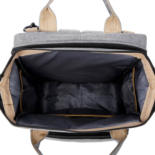 (Grey) Borsa Pannolini Rosa Grande Portatile 2
