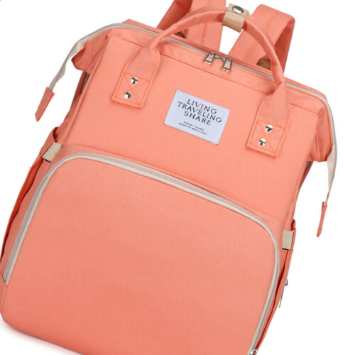 (Pink) Borsa Pannolini Rosa Grande Portatile 2