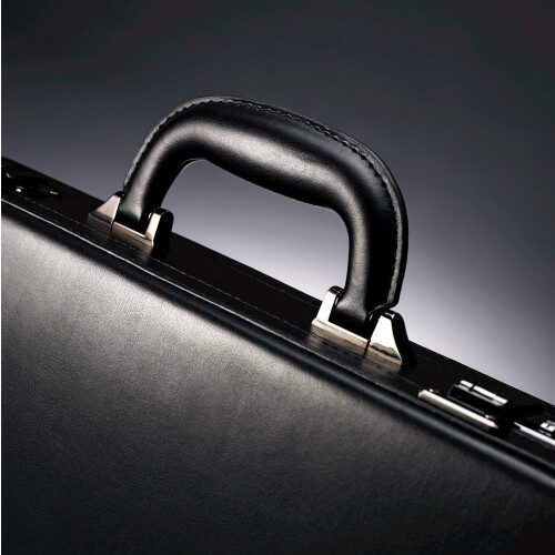 Samsonite Bonded Leather Attache Black One Size 2