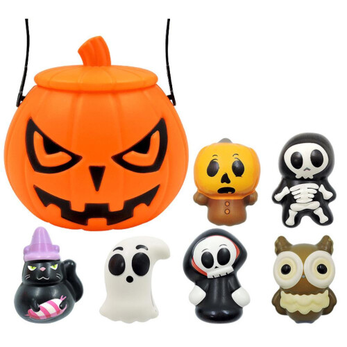 Halloween-Kürbis-Eimer Geist-Drückspielzeug 1
