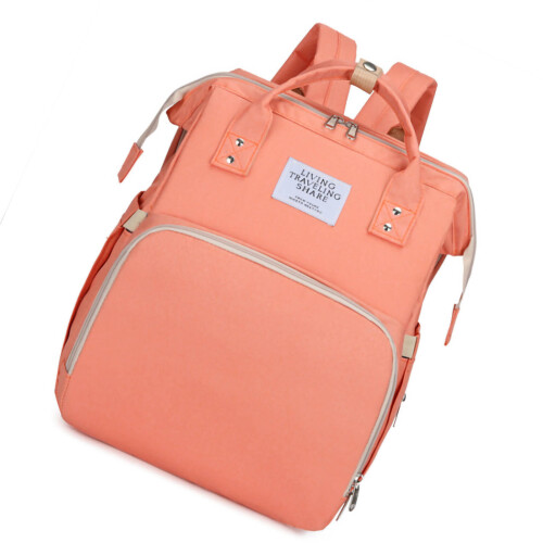 (Pink) Borsa Pannolini Rosa Grande Portatile 1