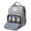 (Grey) Borsa Pannolini Rosa Grande Portatile 4