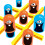 (5777‑26) Blue Orange Big Eat Small Plastic Chess Table Game 2