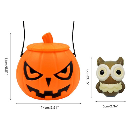 Halloween-Kürbis-Eimer Geist-Drückspielzeug 2
