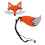 Fuchs-Maske mit Schwanz Felt Halloween Kostüm 4