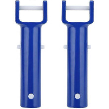 Swimming Pool Clip 2 Pcs Blue Swimming Pool V Shape Clip Brush Head Handle Replacement Pool Accessories Durable