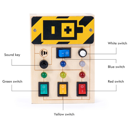 Tavolo Occupazionale LED in Legno per Bambini 2