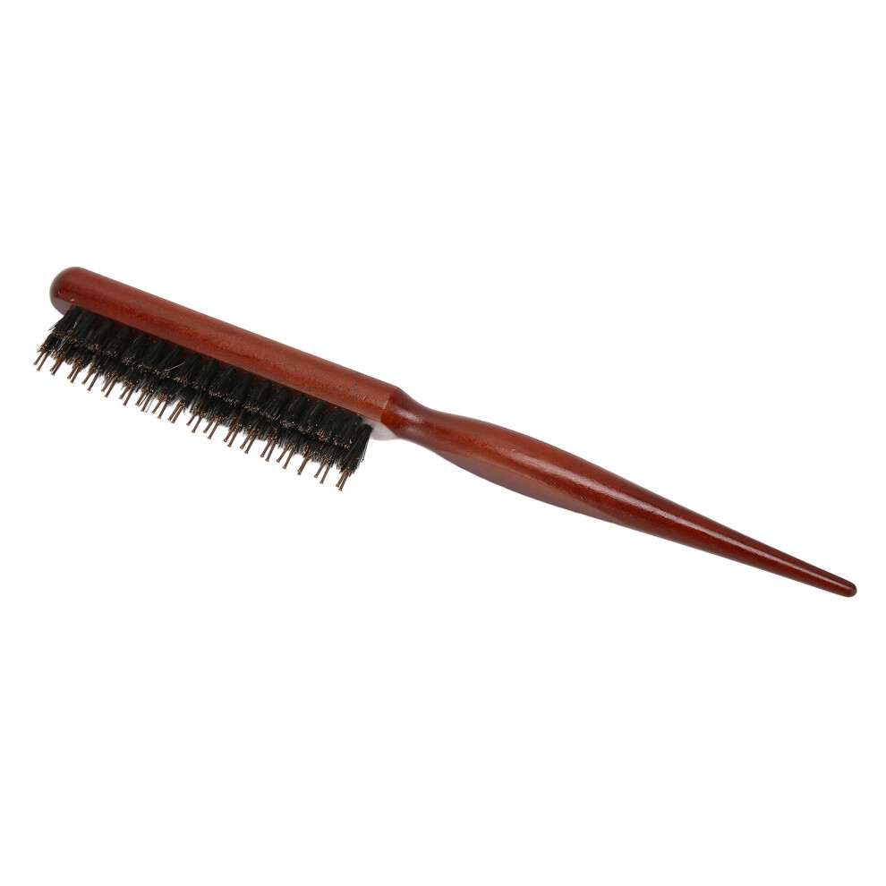Unisex Nylon Bristle Curling Comb With Ergonomic Handle Scalp Massage & Hair Parting