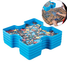 6x Jigsaw Puzzle Sortierboxen stapelbar