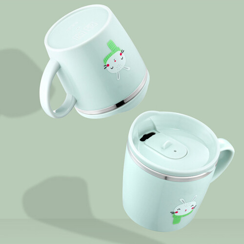 Edelstahl-Trinkbecher mit Deckel für Kinder 2