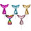5x Sequin Mermaid Tail Cake Topper Party Decor 1