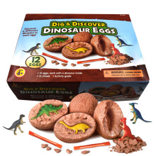 12pcs Kids Dinosaur Egg Dig Kit Archaeology Toy