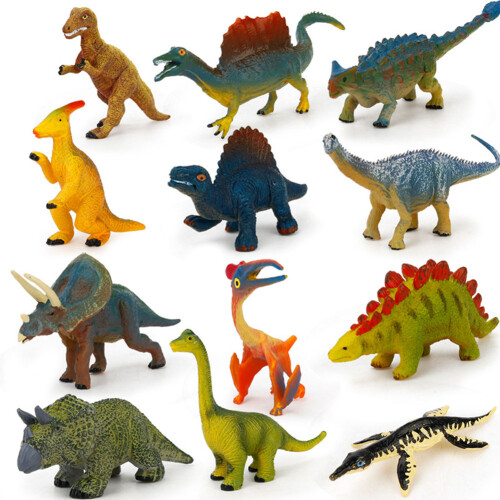 12x Dinosaurier-Modelle, Weihnachtsgeschenk für Kinder