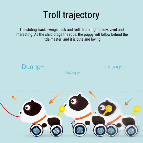 Cute Cartoon Plastic Pull-Along Walking Toy 1