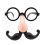 Clown Funny Glasses Big Nose Beard 1