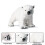 3x Realistic Polar Bear Plastic Animal Figures 5