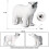 3x Realistic Polar Bear Plastic Animal Figures 4