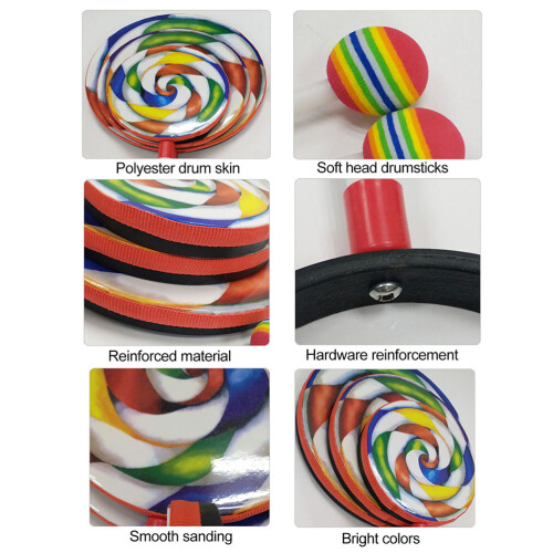 Tamburello Lollipop Arco Baleno Musico 1