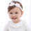 3x Babygirl-Band mit Haarschleife, elastisch 5