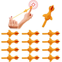 12x TPR Slingshot Chicken Toys for Kids