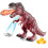 Laufender Dinosaurier mit Nebel und Ei-Simulation 1