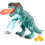 Laufender Dinosaurier mit Nebel und Ei-Simulation 3