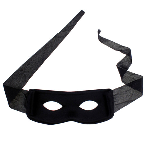 2x oogmasker kostuum zwart feest 2