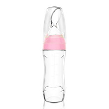 Baby-Silikon-Druckflasche mit Löffel