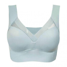 (XXL, Blue) Seamless Bras For Women Sports Yoga Bra Wireless Breathable Bra Breathable Personal Health Care Braces & Supports Tk-2025-ss