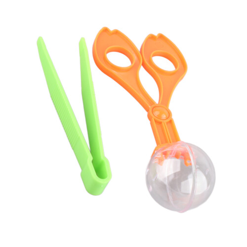 2x Plastic Insectenvanger Schaar Pincet Set Voor Kinderen 2