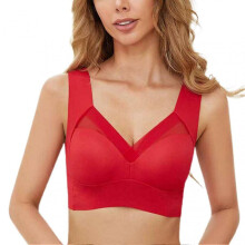 (4XL, Red) Seamless Bras For Women Sports Yoga Bra Wireless Breathable Bra Breathable Personal Health Care Braces & Supports Tk-2025-ss