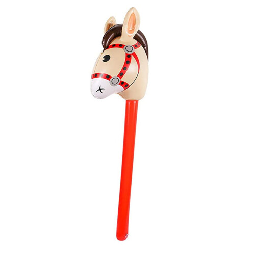 Aufblasbares Pferd-Stick Kinder Pony-Party Deko 1