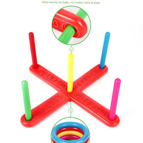 1 Set Plastic Ringgooi Spel Kinderen Educatief 1