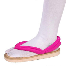 (34 35, Rose red) Anime Demon Slayer Cosplay Shoes Kimetsu No Yaiba Kamado Clogs Sandals Flip Flop-2025-ss