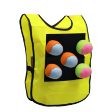 Kleber-Dodgeball-Westen mit 5 Bällen für Kinder im Freien