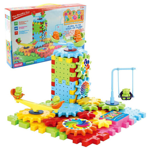 81-teiliges DIY-Gear-Baukasten-Set mit Motor