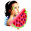 Houten Veterspeelgoed Fruitwurm Eet Appels 1