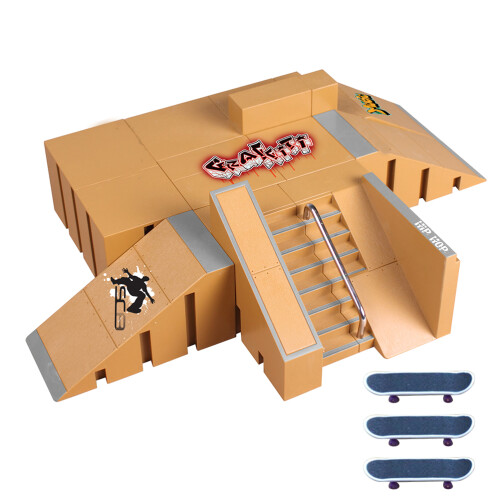 Skate Park Kit Ramp Parts for Fingerboard Training