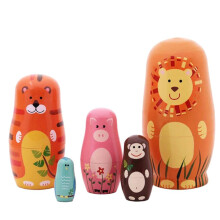 5pcs Animal Russian Nesting Dolls Gift