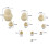 10pcs Unpainted Russian Nesting Doll Wood Toy 2