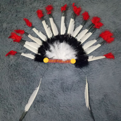 Native-American-Hauptlings-Kopfschmuck mit Federn 2