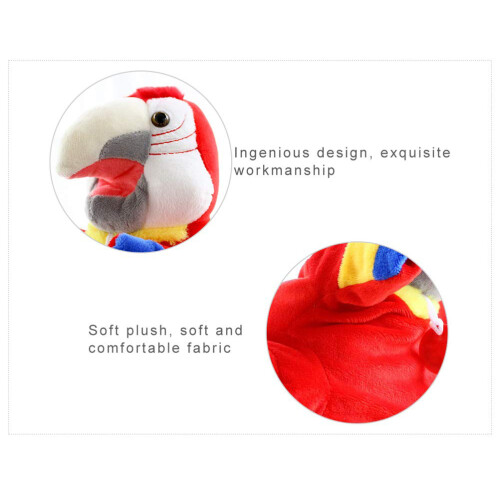 Kinder-Parrot-Handpuppe Plüsch Puppe Lernspielzeug 2