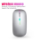 Zaprix Black Wireless Mouse Rechargeable Bluetooth 4