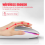 Zaprix Black Wireless Mouse Rechargeable Bluetooth 5