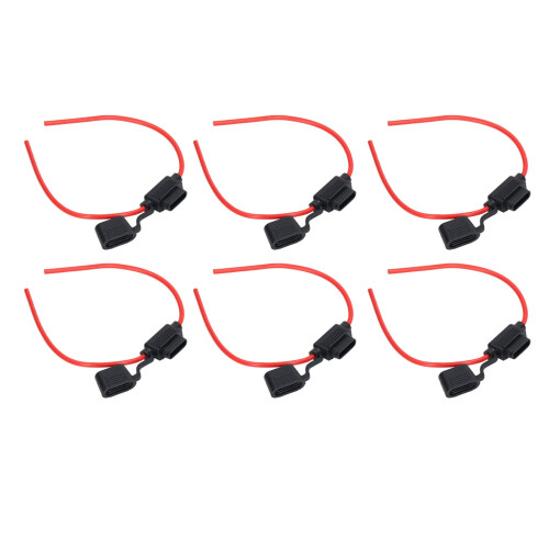 10Set Inline-Sicherungshalter Schmelzwiderstand 2