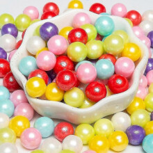 (7mm,50g Type4)50g 2-14mm Edible Colorful Beads Pearl Sugar Ball Fondant Cake Baking Sprinkles Gold Ball Wedding Cake Decoration Candy Clay-2025-ss
